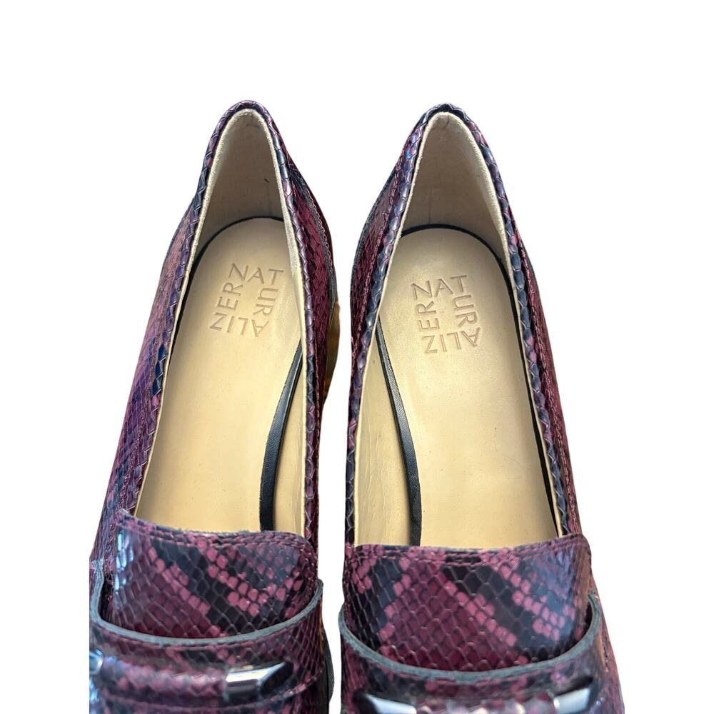 Naturalizer Purple and Black Snakeskin Heels - Picture 3 of 7